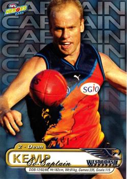 2001 ESP AFL Heroes #128 Dean Kemp Front